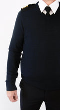 Load image into Gallery viewer, Long sleeved wool V-neck pilot sweater Airways Aviation by readytofly